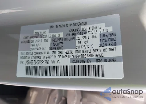 2025 Mazda Cx-90 3.3 Turbo Preferred Package z USA, uszkodzony, nr VIN JM3KKBHDXS1224788